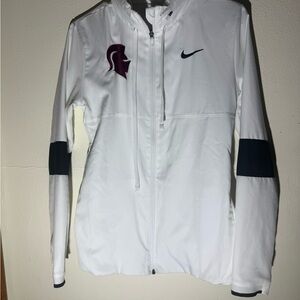 Nike Women's White and Black Utility Jacket
